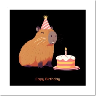 Capy Birthday Posters and Art